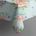 thumbnail image 5 of Pioneer Flower Floral Print Pattern Square Tablecloth, Waterproof Wipeable Spillproof Washable Table Cover for Home Kitchen Party Decor, 42"x42", 5 of 6