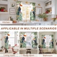 thumbnail image 2 of Sheer Curtain 63 Inch Length 2 Panels Light Filtering Window Curtain Tropical Botanical Sheer Voile Curtains Rod Pocket Window Treatment for Kitchen Living Room Palm Banana Leaf Toucan Green, 2 of 5
