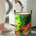 thumbnail image 4 of DouZhe Waterproof Collapsible Large Laundry Baskets, Cry Man Chaos Warning Prints Circular Hamper with Handles, 4 of 7