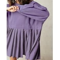 thumbnail image 5 of Womens Oversized Sweatshirt Dress Long Sleeve Crewneck Pullover Tops Relaxed Fit Sweatshirts Mini Dress, 5 of 5