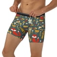 thumbnail image 3 of Salouo Cute Animal Forest Pattern Men's Boxer Briefs, Soft & Breathable Underwear Elastic Waistband Briefs for Men,1-Pack, 3 of 7