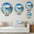 thumbnail image 4 of Designart "Beach Reverie in a Photo I" Nautical & Beach Oversized Wall Clock, 4 of 5