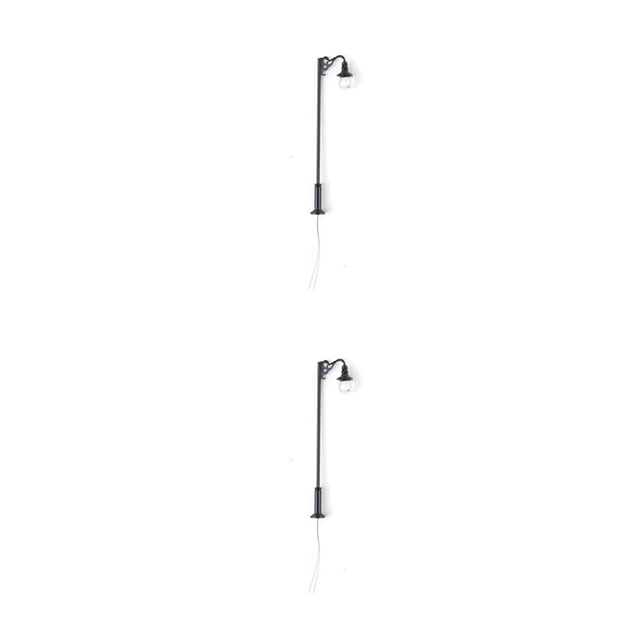 Farola micro LED Injueey modelo ferroviaria 2Conjunto Negro (luz blanca)