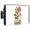 White, variant on Abstract Leaves Waterproof Outdoor TV Cover, Modern Boho Terracotta Arch Terracotta Sun Outside Weatherproof TV Enclosures for 52 to 55 Inch LCD Television Shield Flat Screen Protectors