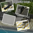 thumbnail image 6 of Outsunny 4-level Reclining Back Outdoor Chaise Lounge Chair, Reading Hole Include Tanning Chair, Cream White, 6 of 9