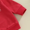 thumbnail image 6 of Bagilaanoe 2Pcs Toddler Baby Girl Valentine's Day Clothes Letter Print Long Sleeve Sweatshirt Tops + Sweatpants 6M 12M 18M 24M 3T Kids Pants Set, 6 of 8