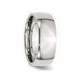 thumbnail image 4 of Bague Alliance pour Homme en Acier Inoxydable Poli 8 mm avec Biseau, 4 of 6