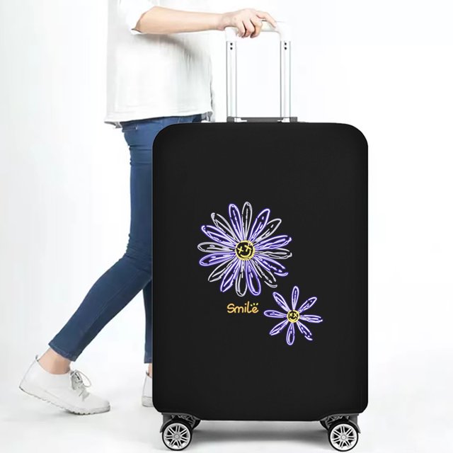 2022 Travel Accessories Suitcase Cover Daisy Pattern Luggage Protective Cover Elastic Dust Bag Case for 18-28 Inch Trolley Case 8daisy006 L
