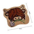thumbnail image 4 of CSChome Front Door Mat Funny Cow Door Mat Wear Resistant Highly Absorbent Non-Slip Floor Mat Specially Shaped Welcome Rug, 4 of 6