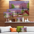 thumbnail image 2 of Designart - Lac Romantique en Rose et Vert - Paysage d'Art Mural Extra Large, 2 of 2