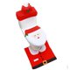 thumbnail image 1 of Juego de 3 fundas para asiento de inodoro navideñas, funda para asiento de inodoro de Papá Noel y alfombra para decoraciones navideñas de baño, 1 of 6