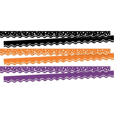 UPC: 0704068040267 | Barker Creek Halloween Double-Sided Scalloped 36  x 2 1/2  Border 39/Set 4026