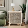 thumbnail image 4 of COSIEST Vintage 3 Drawers Accent Dresser Chest, Gray, 4 of 6