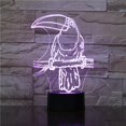 thumbnail image 1 of Lámpara de mesa con luz nocturna Woodpecker 3D LED para dormitorio infantil, 1 of 1