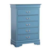 Glory Furniture Louis Phillipe Chest in Teal Color