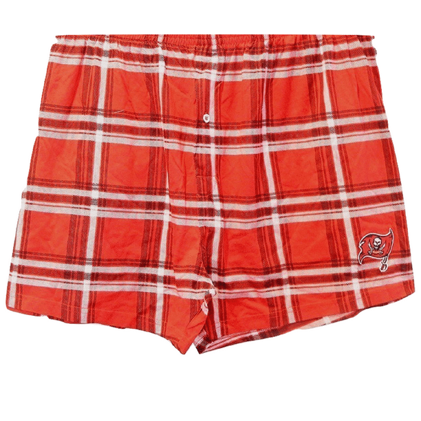 PanTeez Adults Tampa Red Plaid Boxer Athletic Gym Shorts (Size 4446