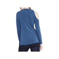 thumbnail image 2 of Rachel Roy Womens Solid One Shoulder Blouse, Blue, X-Small, 2 of 3