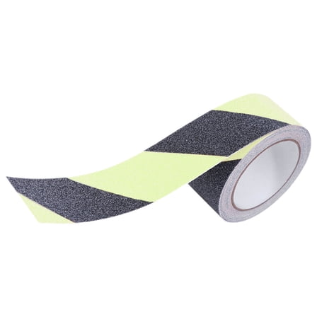 DEEPCRAFF 1 Roll Safety Reflective Tape Black Green Striped For Stair Grip And Warning