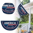 thumbnail image 2 of 2Pcs Personalized Fan Flag America's 250th Anniversary Banner 3x6 ft 1776 2026 Anniversary Bunting Outdoor Hanging Decor with Grommets for Porch Yard, Red 70.9"x35.4", 2 of 6