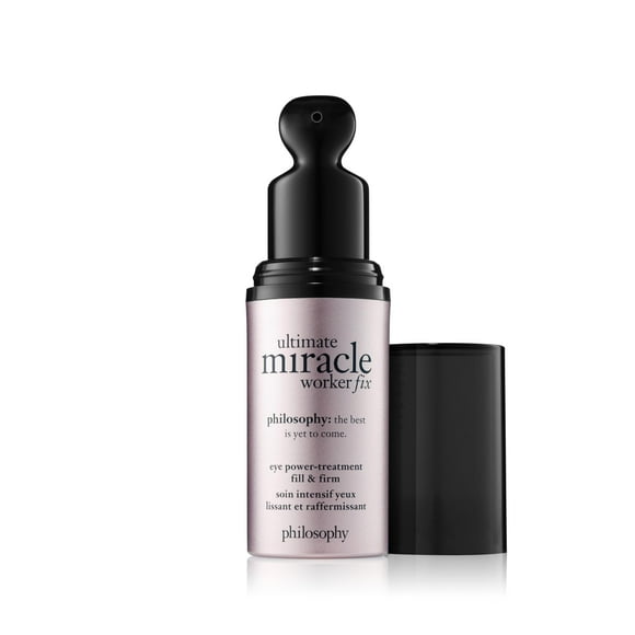 philosophy ultimate miracle worker power treatment fill & firm eye cream- with retinol & soy extract - creates a notably smoother and more youthful-looking appearance -0.5 fl oz