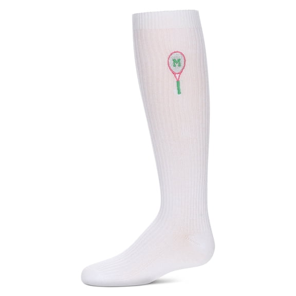 MeMoi Tennis M Knee High Socks - Girls - Female, 6, Red