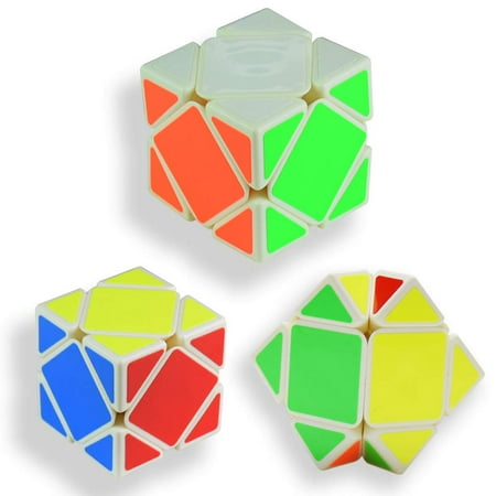 GLiving 3x3 Intelligence  Base Speed Puzzle Skewb Twisty Magic Cube for Kid Child Develop intellectual thinking best gifts