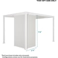 thumbnail image 5 of Mirador 111S Outdoor Pergola Aluminum Deco Wall Skyline 1/3 13' Side, White (Not Pergola), 5 of 7