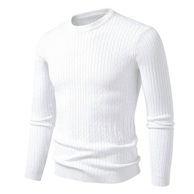 LIaqionyy Chandail pour Homme à Col Roulé, Chandail à Enfiler, Hauts Tricotés Automne Hiver, Chandail Chaud à Enfiler, Coupe Ajustée, Chandail de Base, M-3TG