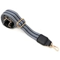 thumbnail image 5 of Wrapables Wide Adjustable Crossbody Handbag Strap, Women's Replacement Bag Strap for Purses, Navy w/ Leather Ends, 5 of 5