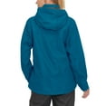 thumbnail image 2 of Little Donkey Andy Women's Waterproof Breathable Hiking Travel Rain Jacket Lightweight Hooded Windbreaker Rain Shell Coat Blue XS, 2 of 7