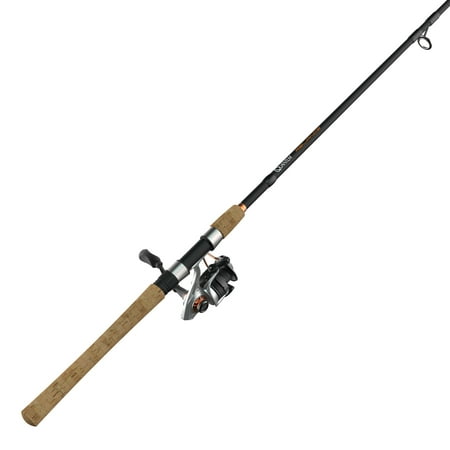 Quantum Reliance Spinning Reel and Fishing Rod Combo 7-Foot 2-Inch 1-Piece Rod Size 30 Reel Silver/Black