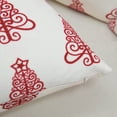 thumbnail image 5 of Home Soft Things Christmas Throw Pillow Cover 4 Piece Set - Curly Tree Chilli Pepper - 20" x 20", 5 of 9