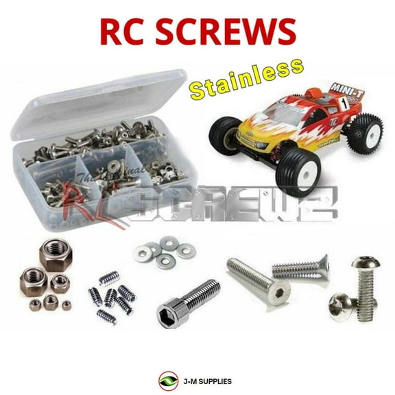 RCScrewZ Metric Stainless Screw Kit los017m for Losi Mini-T/Pro 1/18 Electric Truck (LOSB0210) | SET