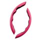 thumbnail image 2 of Embellecedor de marco para volante de coche, pegatina de decoración para camión y automóvil, Kit Interior antideslizante Universal, rojo de Automoción decorativa y accesorios Fibra de Carbono Rosa, 2 of 6