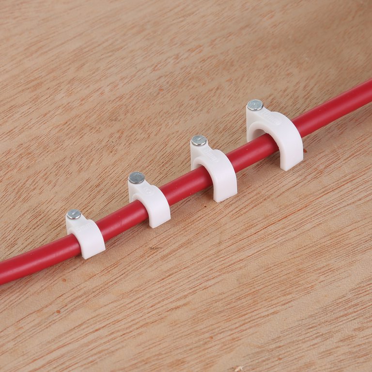 Hyper Tough Cable Clip Set 134 Pieces for Wall and Floor Cord