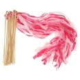 thumbnail image 1 of Unique Bargains Lace Silk Ribbon Fairy Sticks Wands for Wedding Party, Fuchsia/Pink 25 Pack, 1 of 5