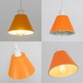 thumbnail image 2 of KAYYELAMP 3-Pack Hanging Light Orange Lampshade White Base E26 Connection Modern Pendant Lamp Replacement Downlight for Kitchen Island Dining Table Loft(No Bulb), 2 of 6