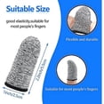 thumbnail image 2 of 20 Pieces Cut Resistant Finger Cots Finger Sleeve Protectors Reusable Finger Covers Finger Protection Cots For Kitchen Work Sculpture Supplies, 2 of 5
