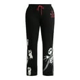 thumbnail image 5 of Nightmare Before Christmas Women's Glow In The Dark Graphic Fleece Jogger Pants, Sizes XXS-XXL, 5 of 5