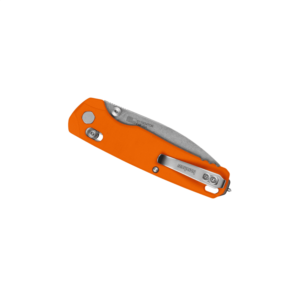 Kershaw Kershaw Bel Air XL EMT Manual DuraLock Partially Serrated Sheepsfoot Blade EDC Folding Pocket Knife - Color Orange