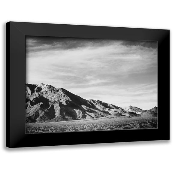 Adams, Ansel 14x11 Black Modern Framed Museum Art Print Titled - View of mountains near Death Valley, California - National Parks and Monuments, 1941