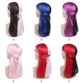 thumbnail image 4 of Bonnet Unisexe en Soie Bicolore à Longue Queue Bonnet Bandana Cosplay, 4 of 6