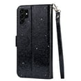 thumbnail image 3 of TECH CIRCLE for Samsung Galaxy S22 Ultra Case, Zipper Wallet Pocket Luxury Glitter Flip Kickstand Magnetic Card Slots Wrist Strap Protective Cover for Samsung Galaxy S22 Ultra Case 6.8" 2022, Black, 3 of 6
