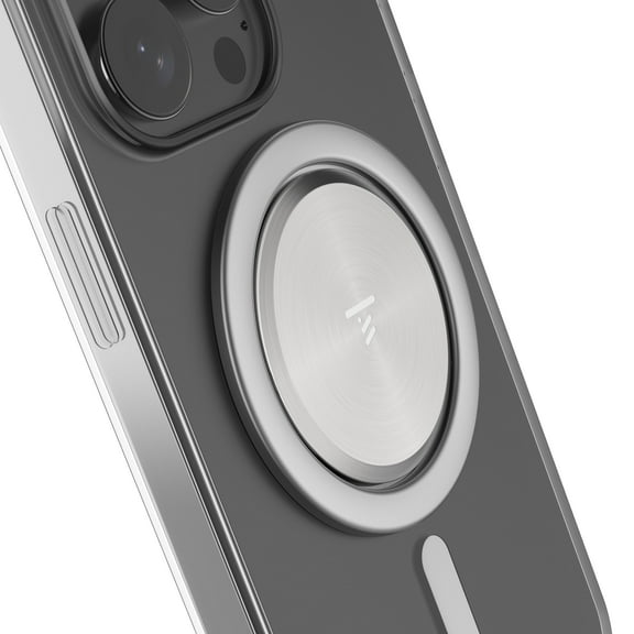 Tango Ultra Thin Grip for MagSafe: One Hand Pop, Stand, 10x Expandable, Space Grade Steel. - Silver