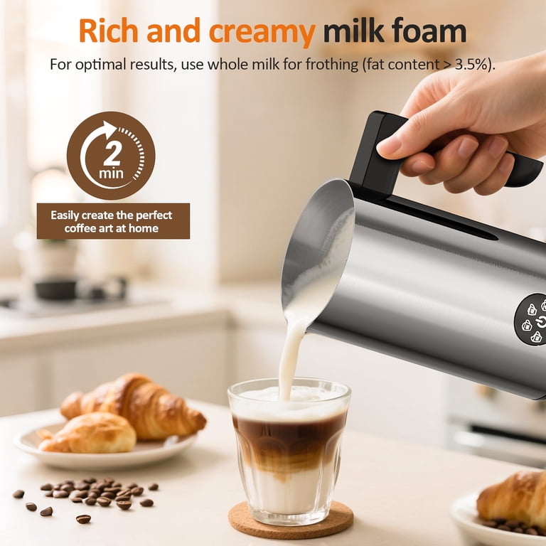 TINANA 4-in-1 Milk Frother for Hot and Cold Foam photo 3
