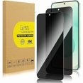 thumbnail image 1 of ccwmincc 2 Pack Privacy Screen Protector for Samsung Galaxy S25 Plus/Galaxy S25+ [Anti-Spy Tempered Glass][Fingerprint Unlock Support], Anti-Scratch, Bubble-Free, Easy Install 9H Protective Glass, 1 of 1
