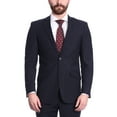thumbnail image 2 of Men's Raphael Slim Fit Solid Navy Blue Wool-touch Two Button 2 Piece Suit, 2 of 5