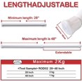 thumbnail image 4 of QILERR 2Pack Spring Tension Curtain Rod 28 to 48 Inch White, Easy to use lightweight Shower Curtain Rods, Adjustable Extension Spring Rods for Windows, Kitchen, Bathroom, Cupboard, Wardrobe, 4 of 8