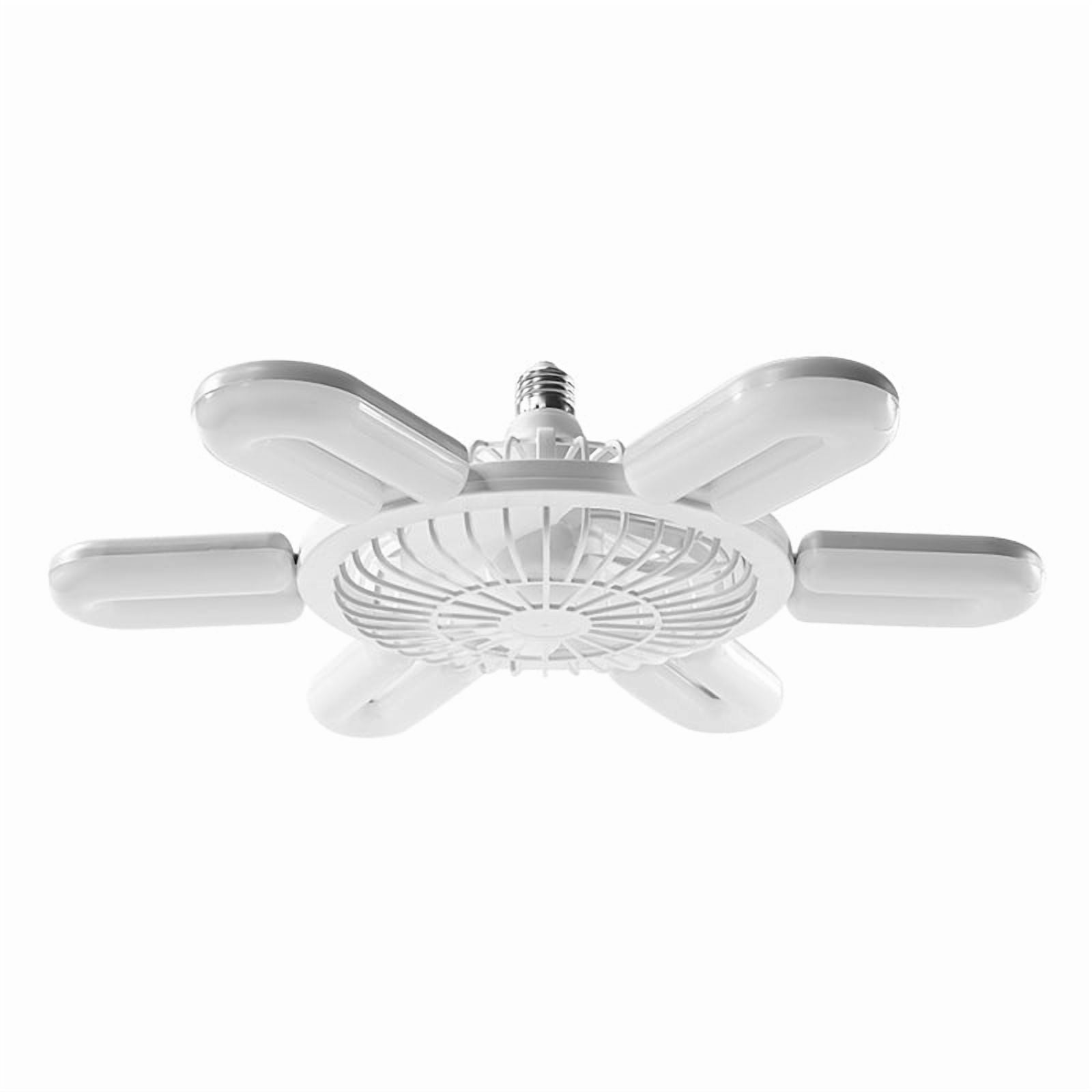LETOUR 6000 Lumen Fan Lamp 2-in-1 Ceiling Light & Fan with 3 Adjustable Speed Timer Function with Remote Control, Energy-Saving, 18dB Quiet, Eye Protection No Flicker, E26/27 Socket
