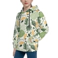 thumbnail image 2 of Salouo Hawaiian Style Pattern Hoodie Sweatshirt for Youth, Fall Pullover Hoodie Sweatshirt Long-Sleeve Pullover Hooded Sweatshirt-X-Large, 2 of 6